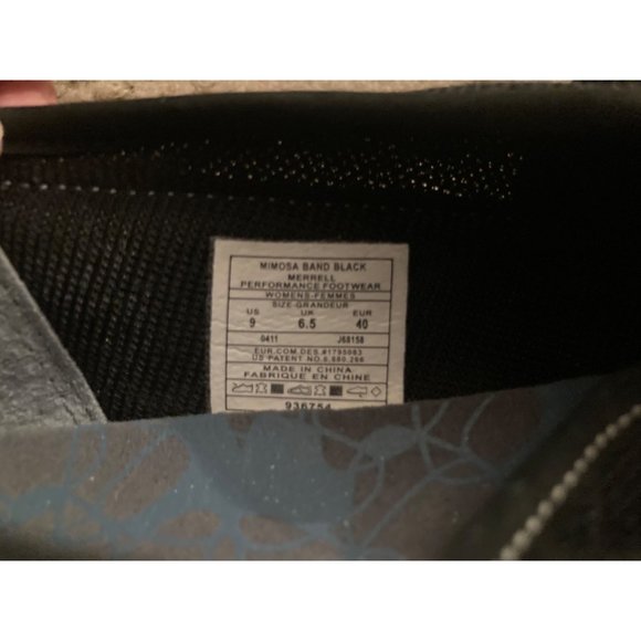 Merrell Womens Mimosa Band Black Comfort Shoes Size 9 - Picture 7 of 9